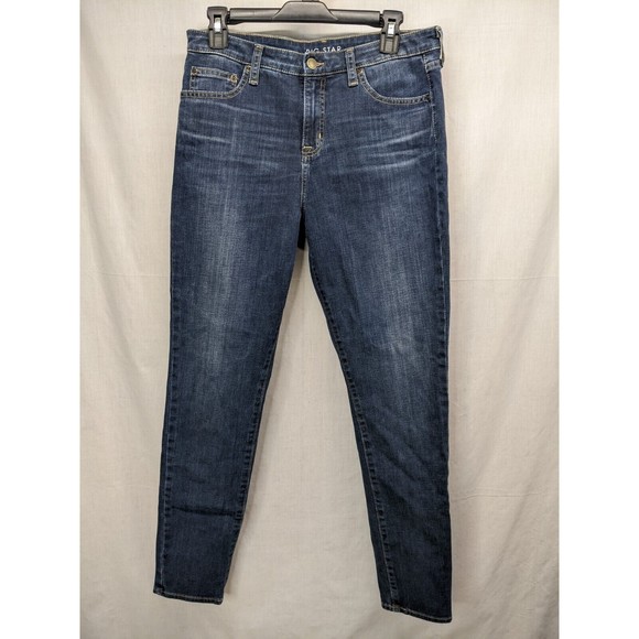 Big Star Jeans Bootcut Olivia Low Rise Size 31 Blue Denim - Picture 1 of 8